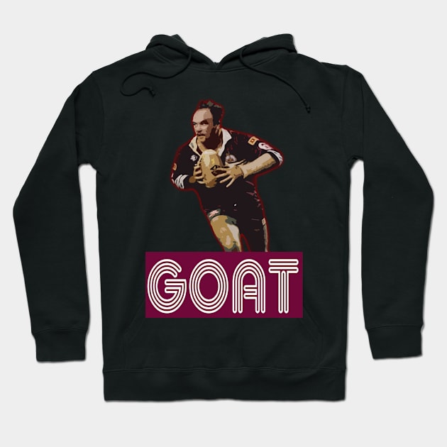 Queensland Origin Legend - King Wally Lewis - GOAT Hoodie by OG Ballers